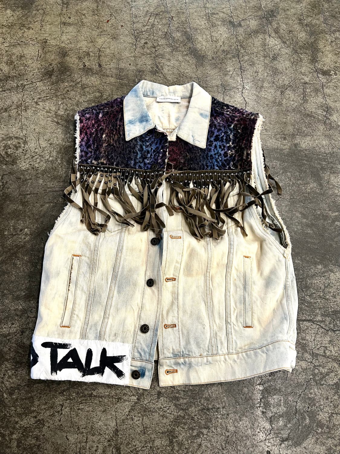 Pringe Stud Denim Vest 상품이미지1