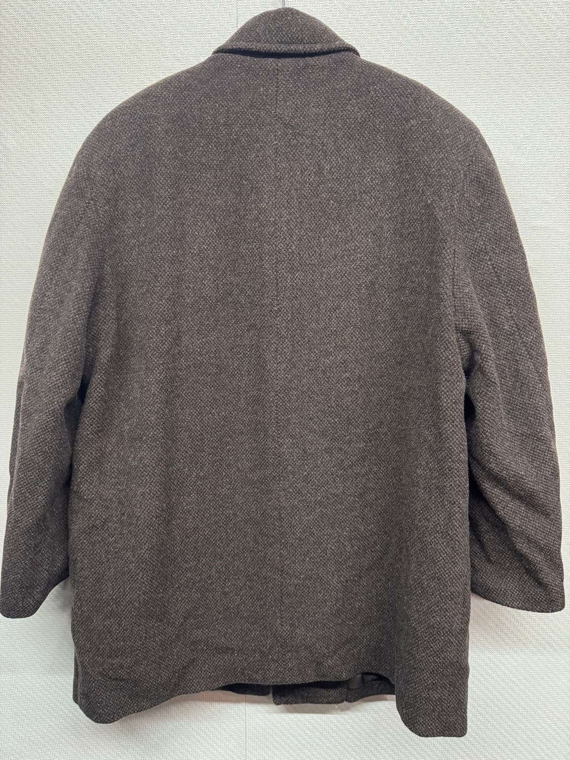 입생로랑 로고자수 다크브라운 울 코트 95(L) 상품이미지6