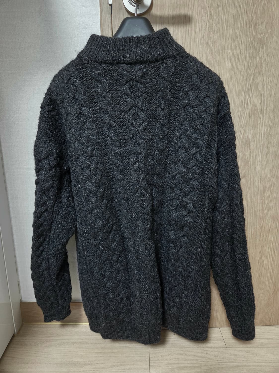 100%wool 니트집업 상품이미지4