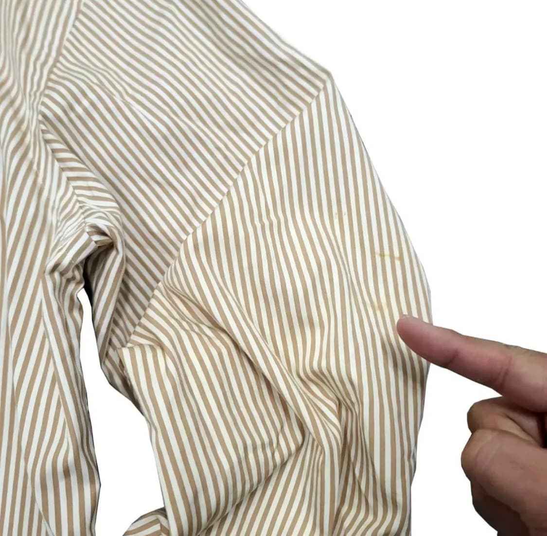 폴로랄프로렌 스트라이프 셔츠 베이지 폴로셔츠 커스텀핏 빈티지 L 상품이미지3