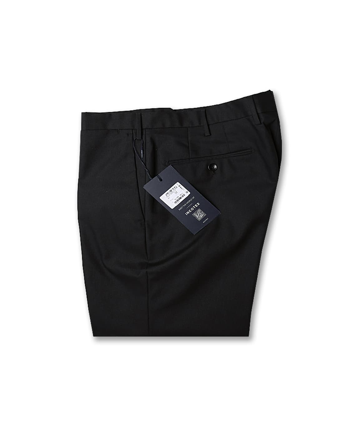 인코텍스 [Incotex] 블랙 폴리 슬림핏 컴포트 트라우저 트레블러 상품이미지1