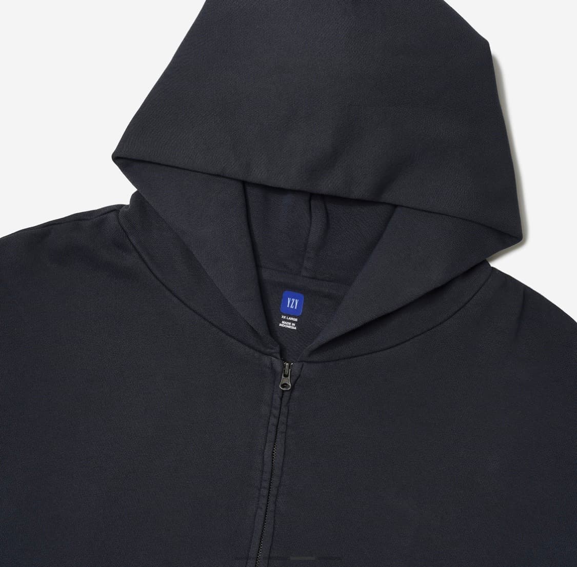 이지 YZY 후드 집업 네이비 상품이미지2