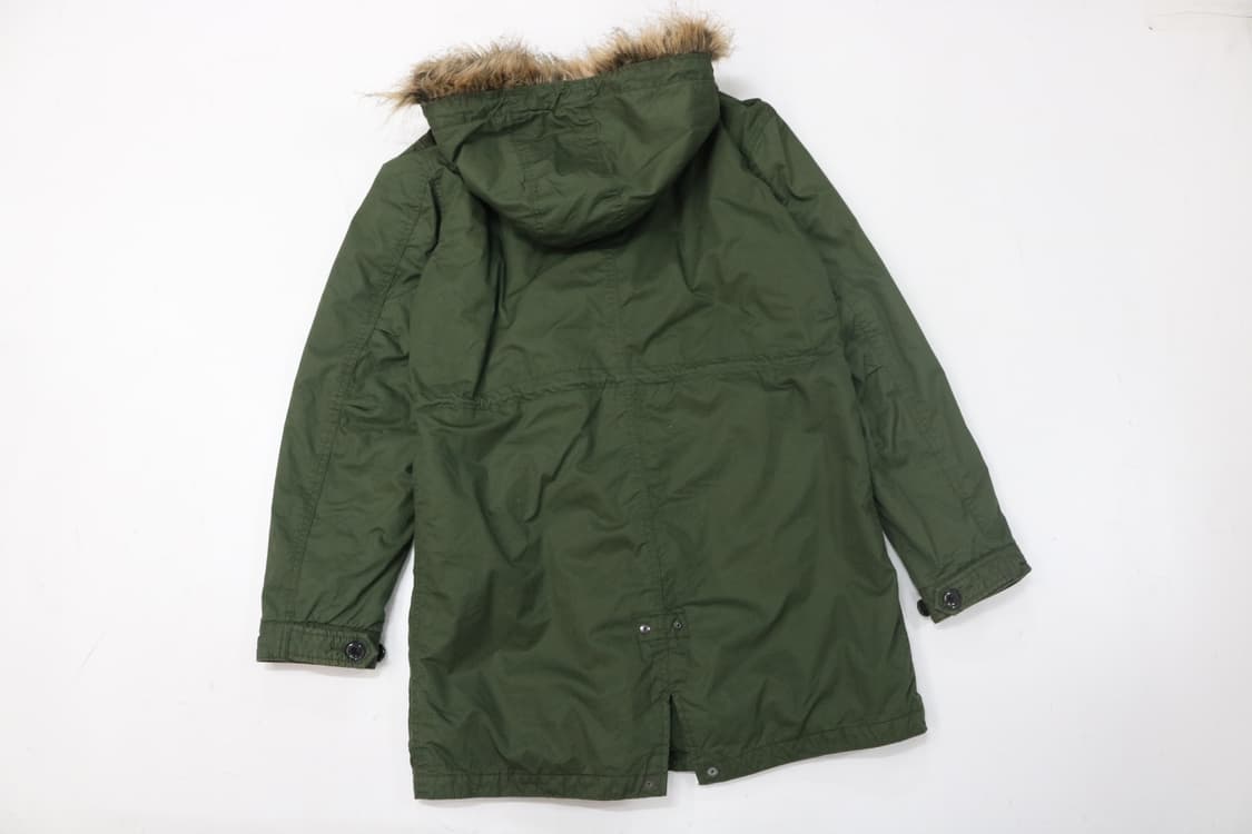 BACK NUMBER 백넘버 빈티지 후드 퍼 밀리터리 개파카 L 상품이미지7