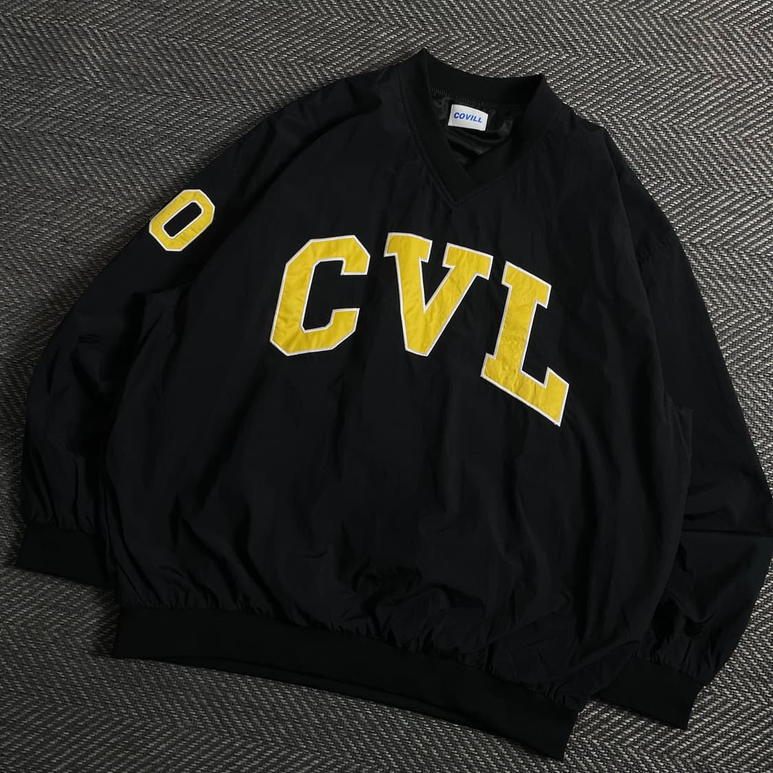 COVILL 올드스쿨 박시핏 아플리케 웜업y 3864 상품이미지1