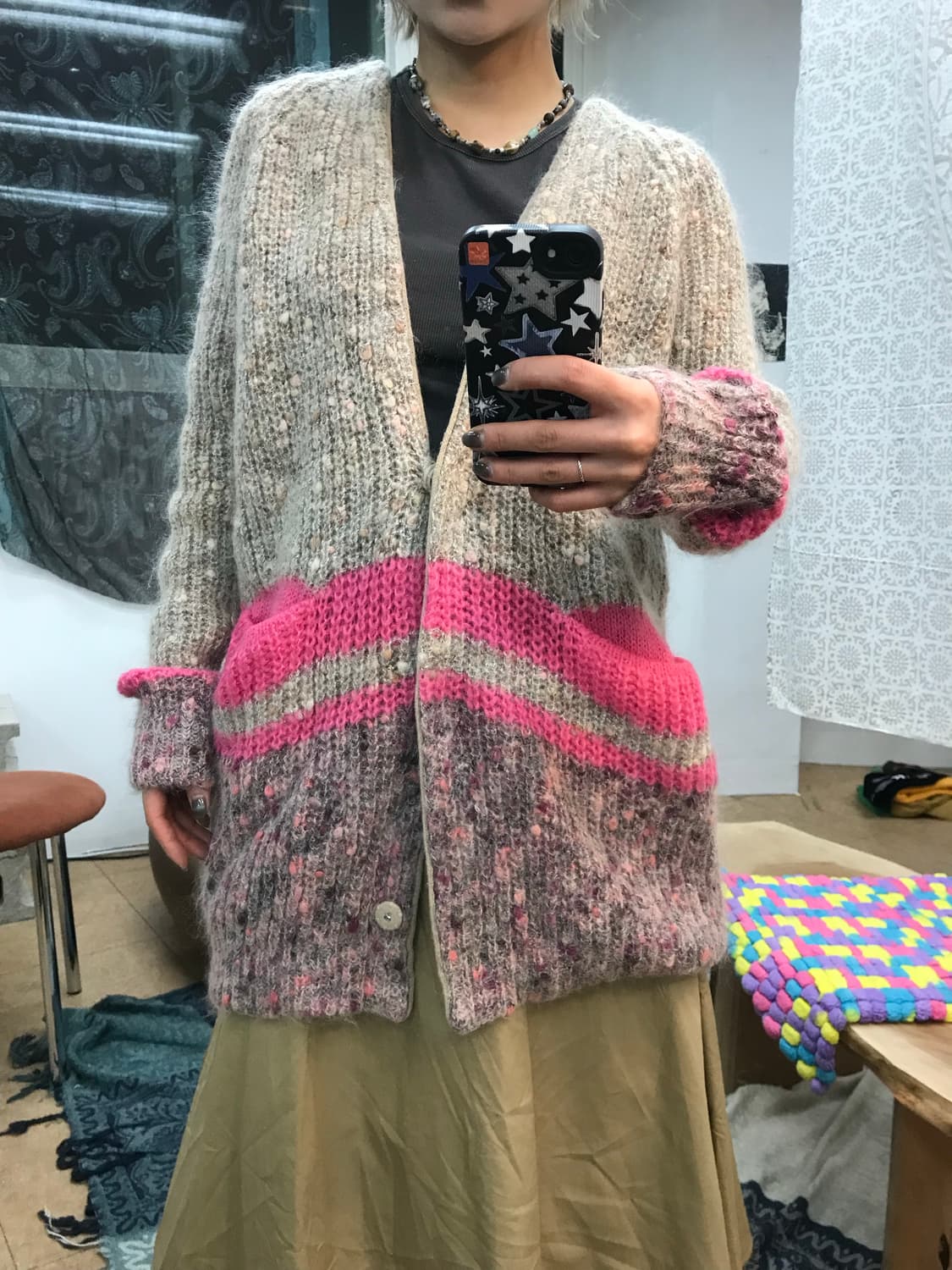 잇미샤 여성 롱 가디건 상품이미지1