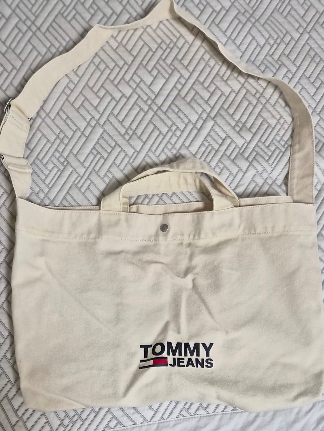 타미진스 캔버스 숄더백 아이보리 상품이미지1