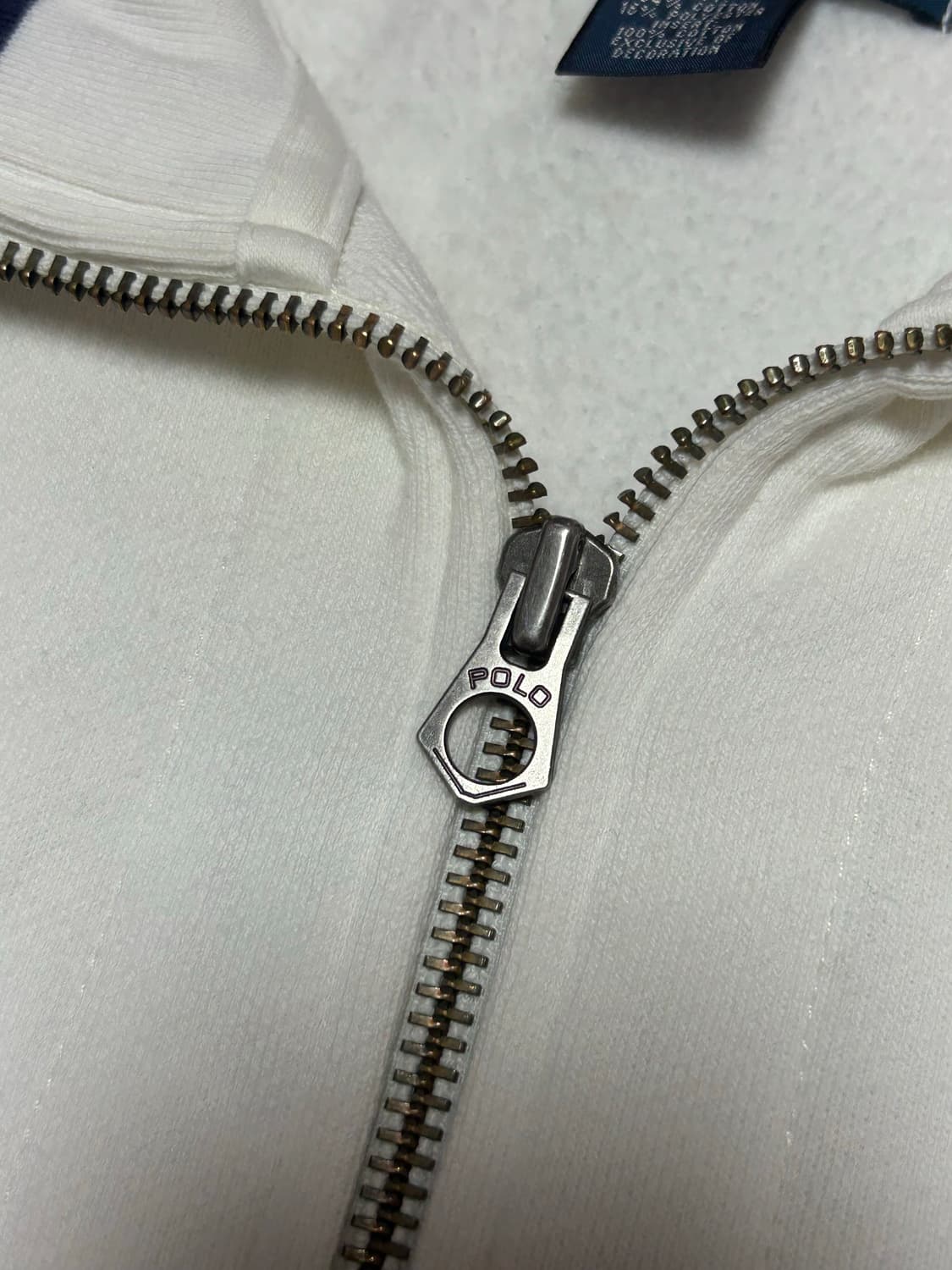 폴로 랄프로렌 화이트네이비 집업 면져지 상품이미지5