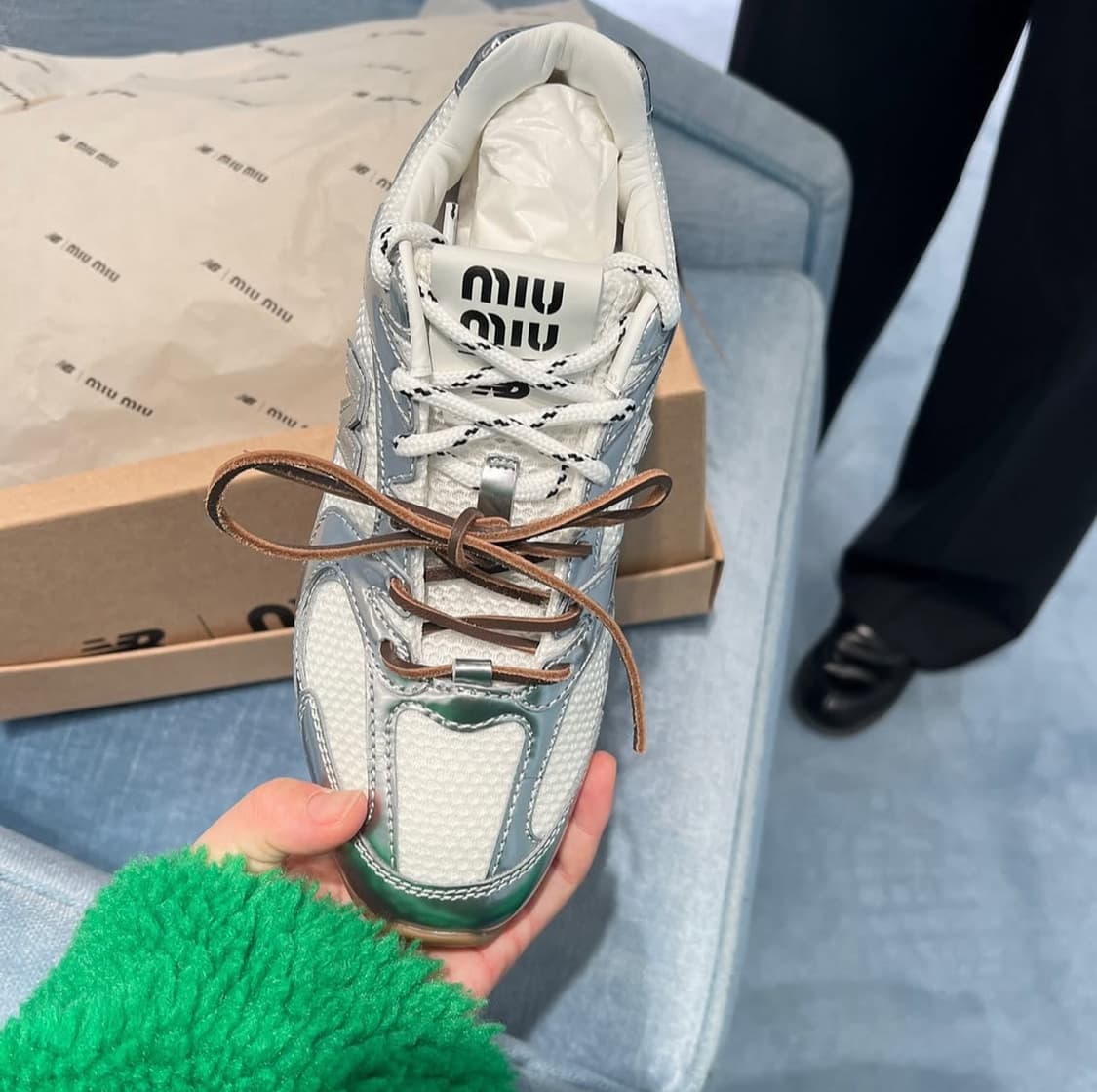 [풀박스] 미우미우 뉴발란스 실버 38 상품이미지2