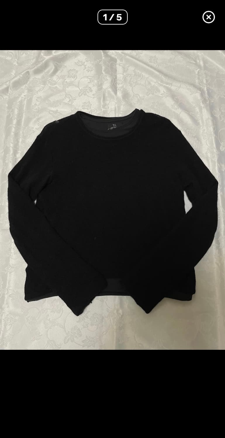 요지 야마모토 layered roundneck knit 상품이미지1