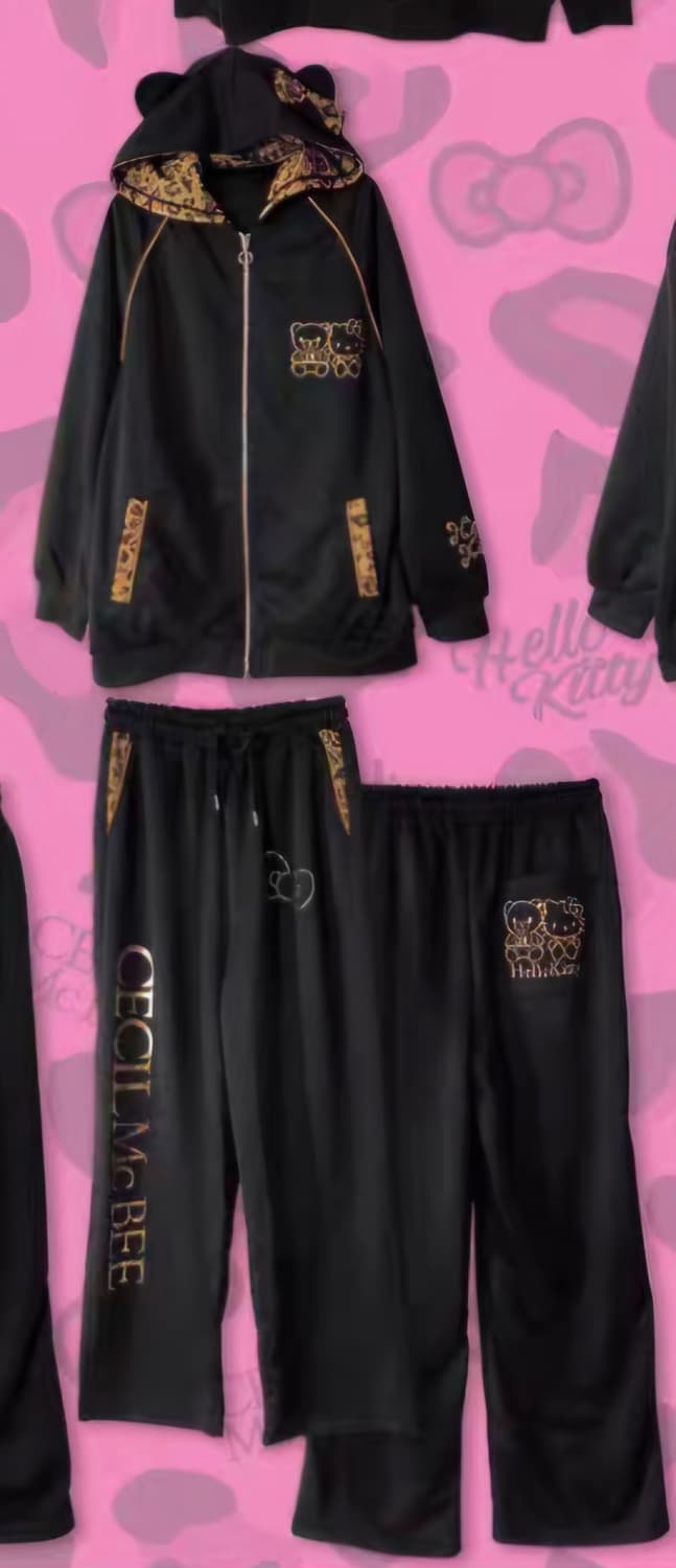 새상품) 세실맥비 헬로키티 50주년 돈키호테 호피 키티 저지 트레이닝 상품이미지2
