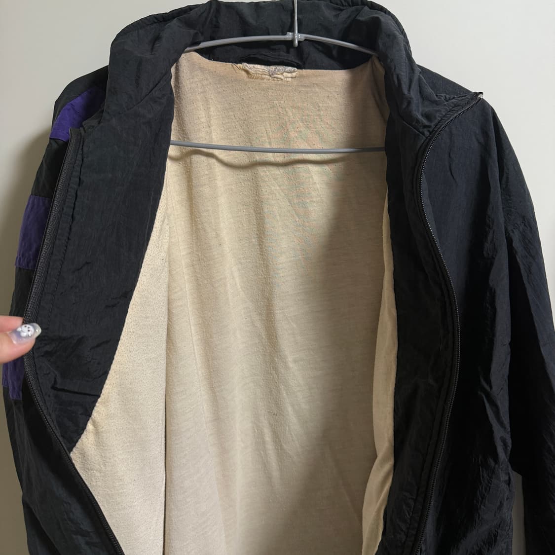 아디다스 올드스쿨 바람막이 (희귀!매물) 💜🖤 상품이미지4