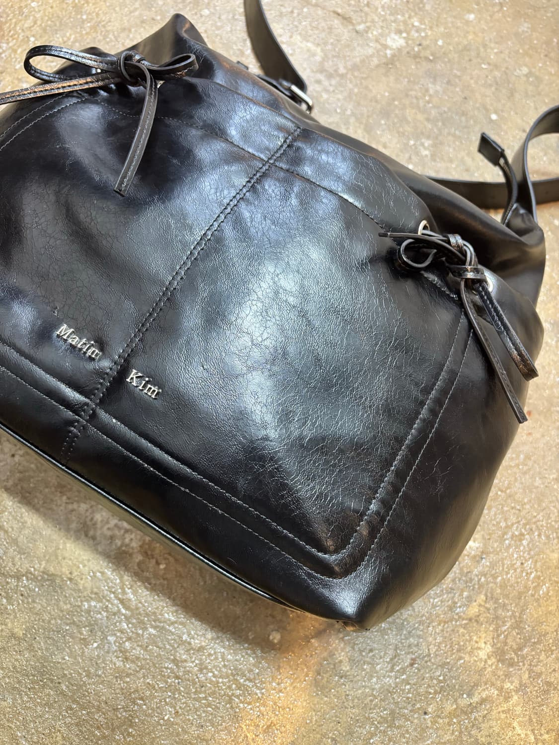 마뗑킴 포켓 셔링 리본 빅백 상품이미지7