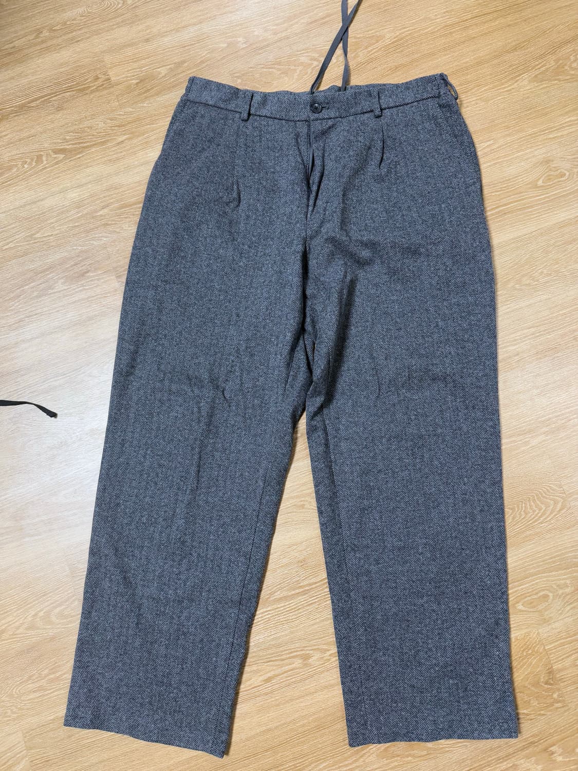 유니클 턱와이드팬츠 헤링본 xl 상품이미지1