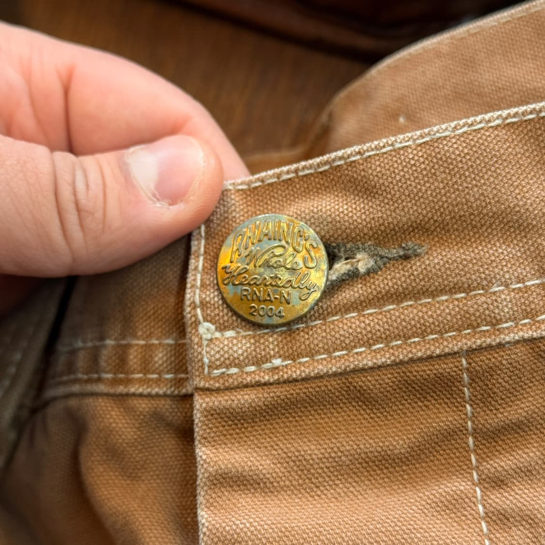 RNA 일본 브랜드 더블니 카펜터 캔버스 팬츠 33 32 상품이미지7