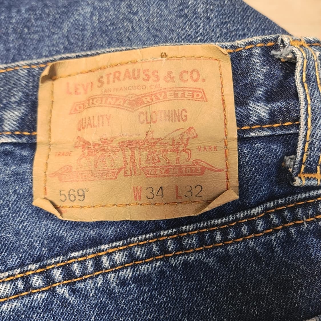[34] 리바이스 USA 569 루즈핏 청바지 데님팬츠 상품이미지3