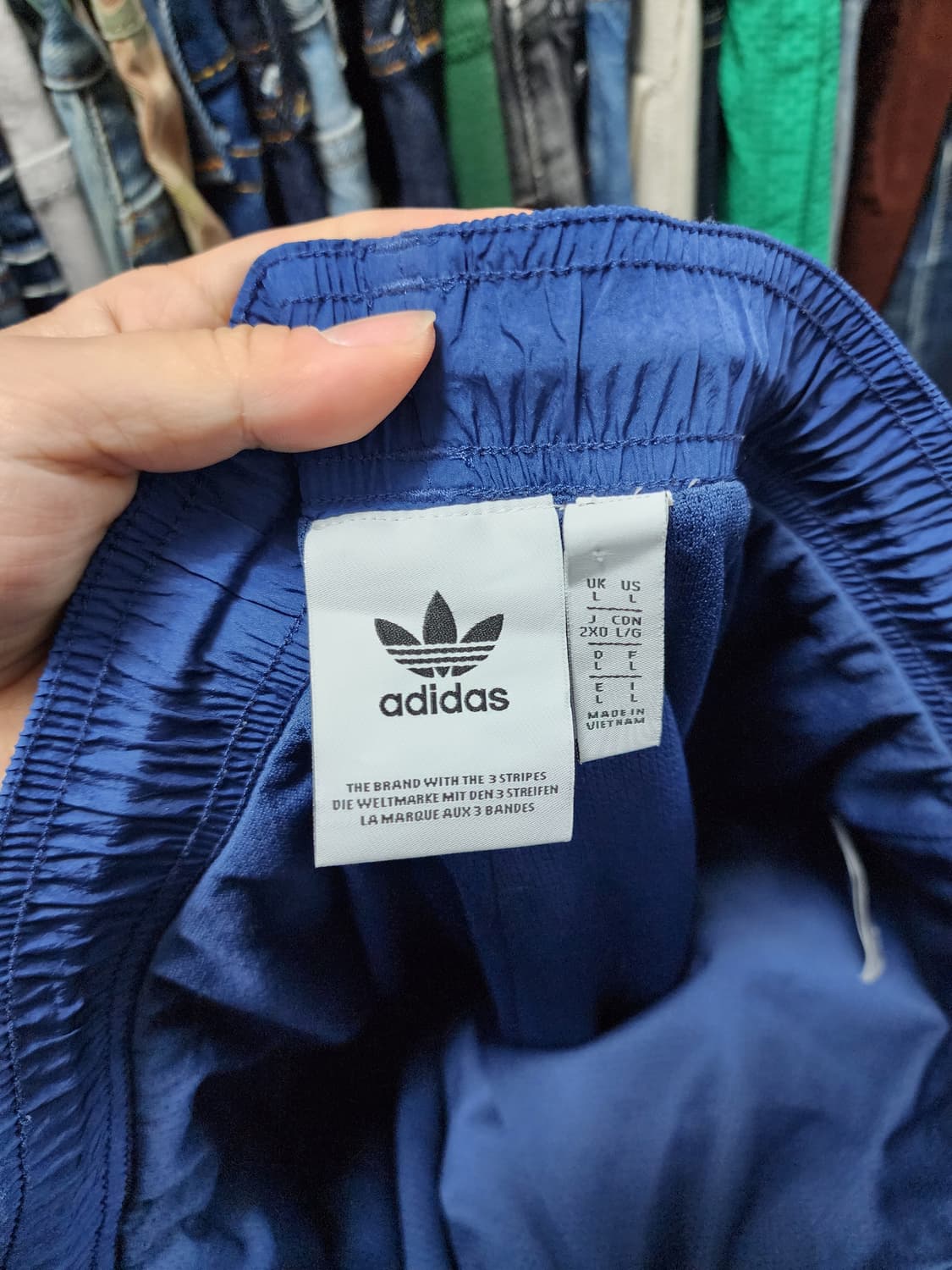 아디다스 네이비 올드스쿨 트레이닝 팬츠 상품이미지4