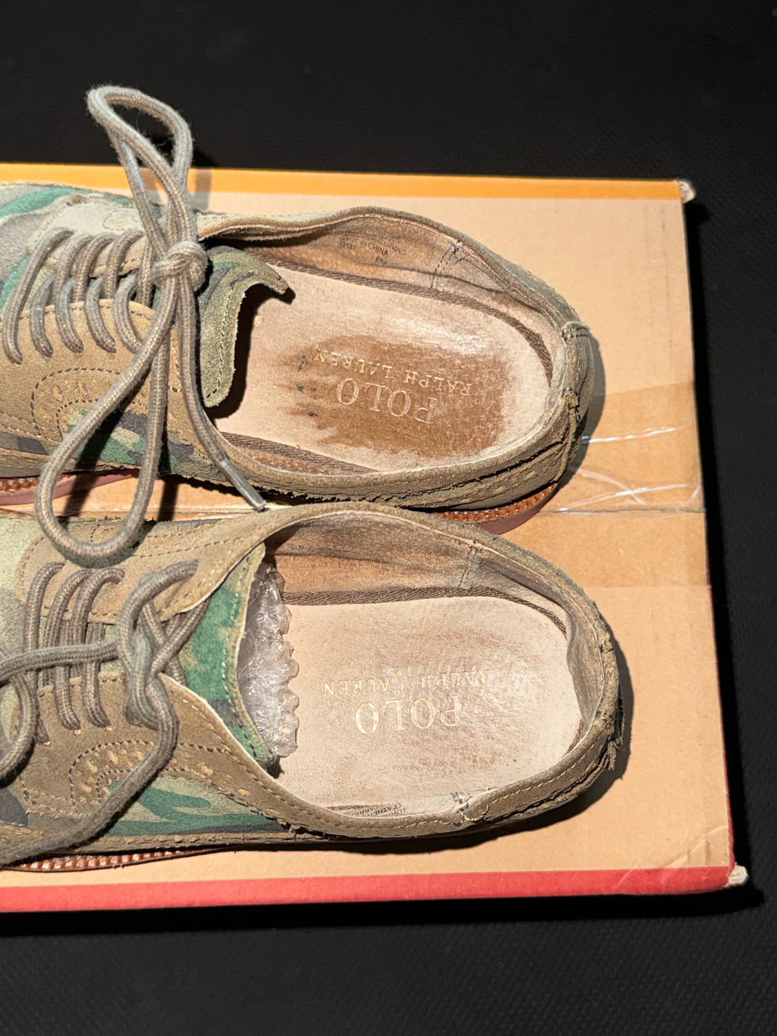 폴로 카모 스웨이드 윙팁 브로그 슈즈 US8 상품이미지4