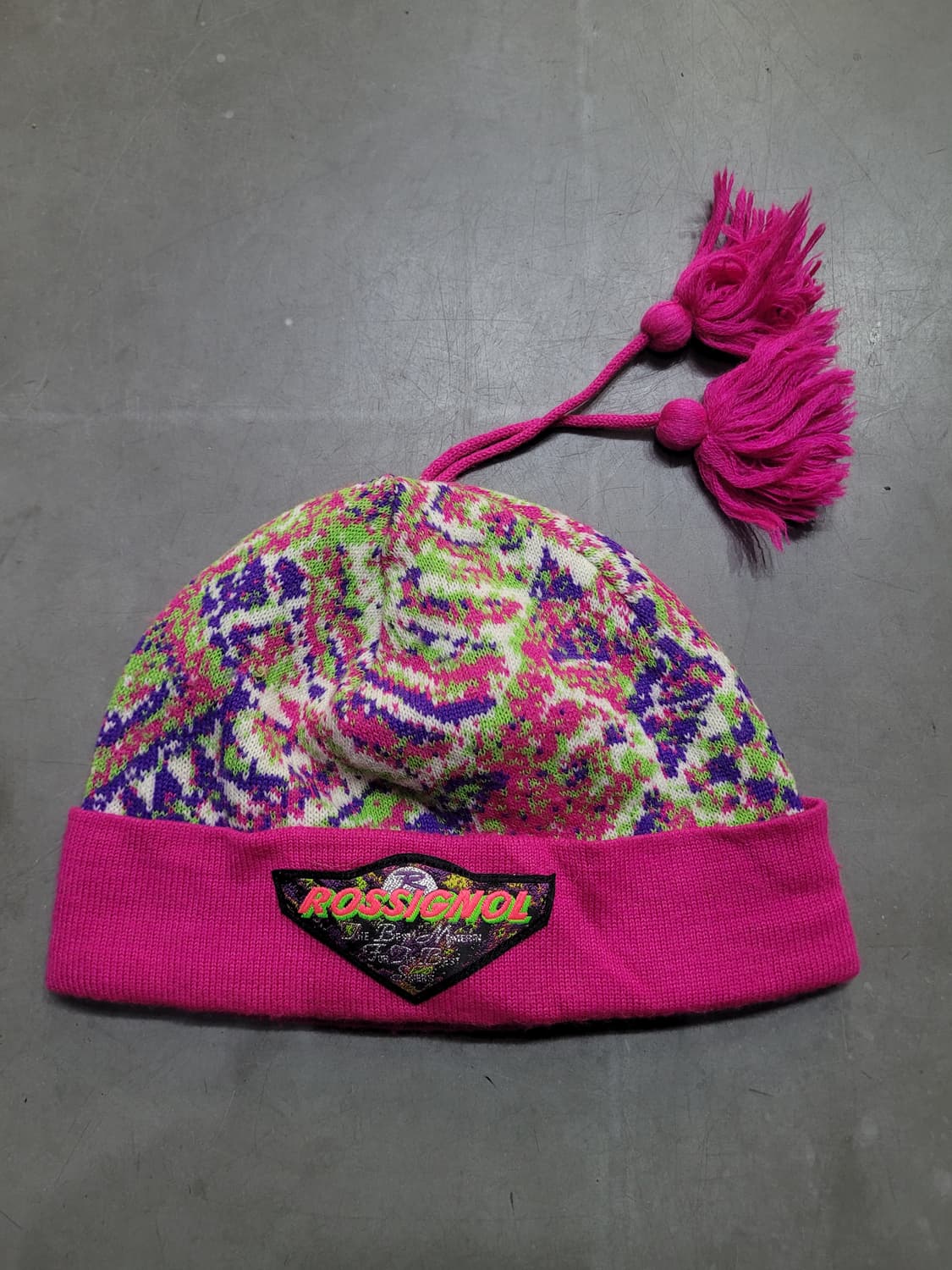 ROSSIGNOL 멀티컬러 퐁퐁 니트 비니 상품이미지5