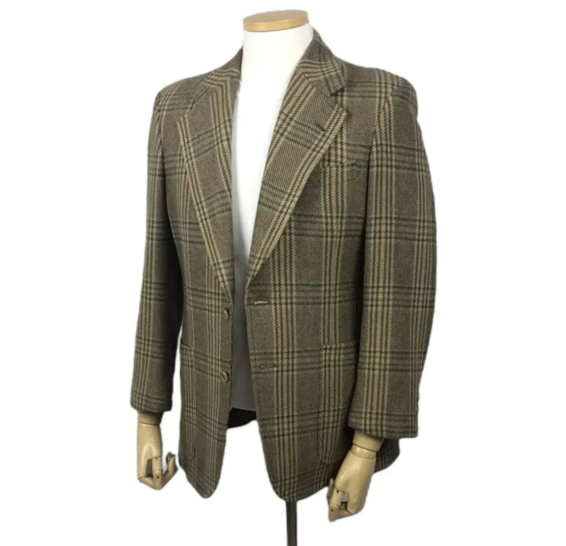 (m) 90s 버버리 블레이저자켓 burberry 버버리빈티지 체크자켓 상품이미지4