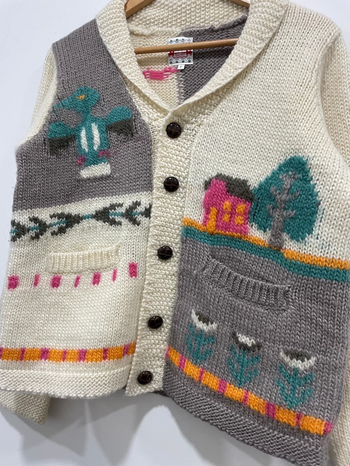 (빈티지)TITICACA 티티카카 숄카라 울 가디건 상품이미지8