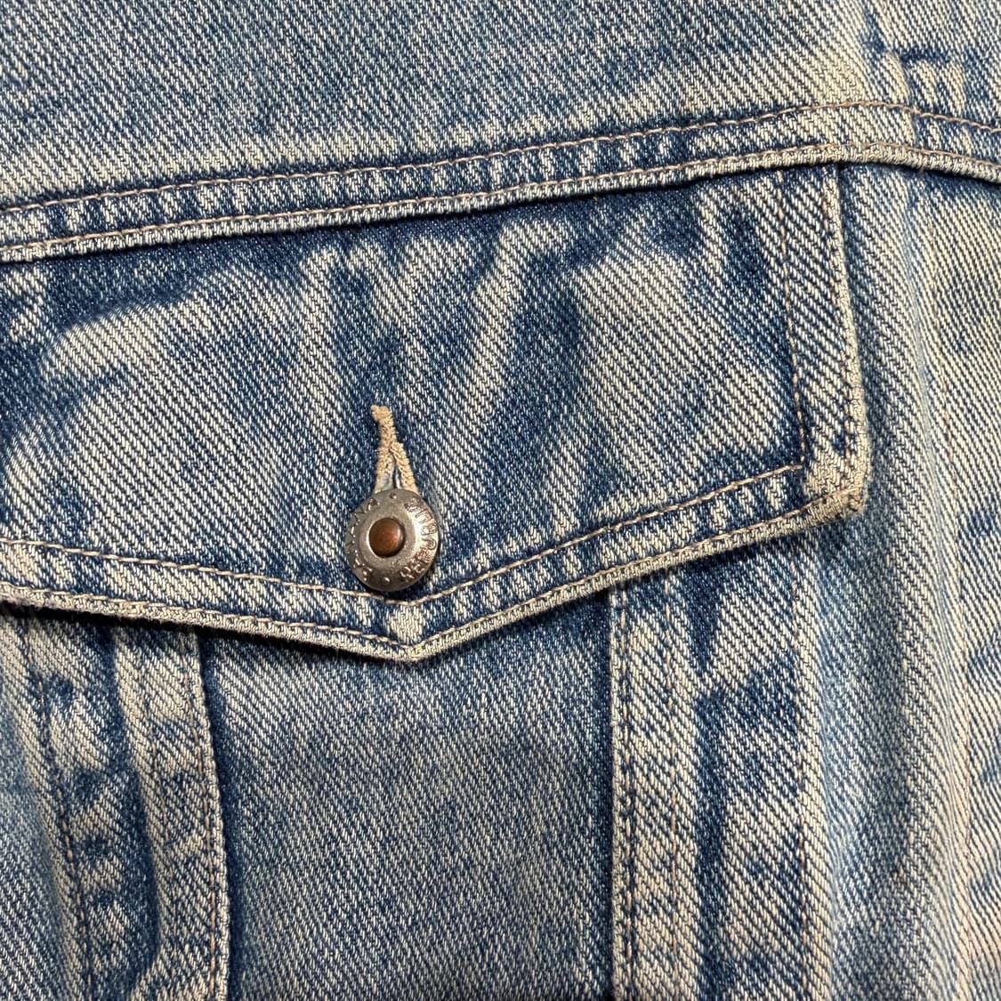 바나나리퍼블릭 90s 레더카라 데님 트러커 자켓 100 상품이미지4