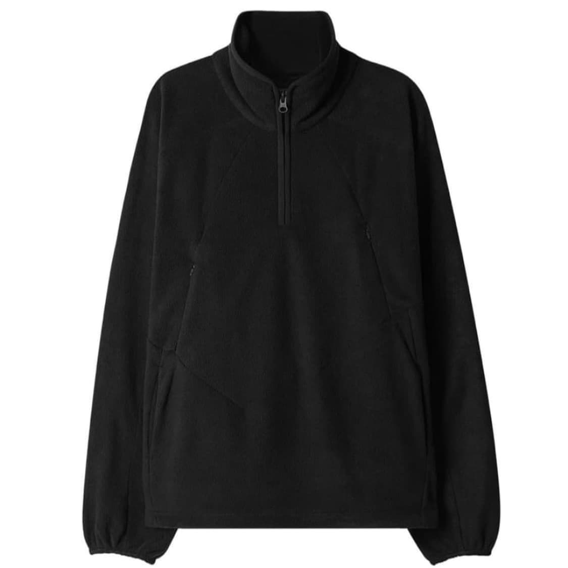 XS) xlim EP.06 01 HALF ZIP-UP Black 후리스 상품이미지1