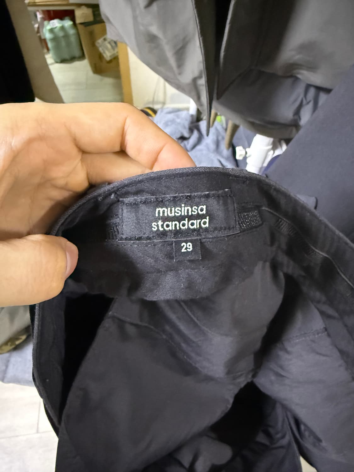 무탠다드 리얼 와이드 벨티드 슬랙스 [그레이] 29 상품이미지3