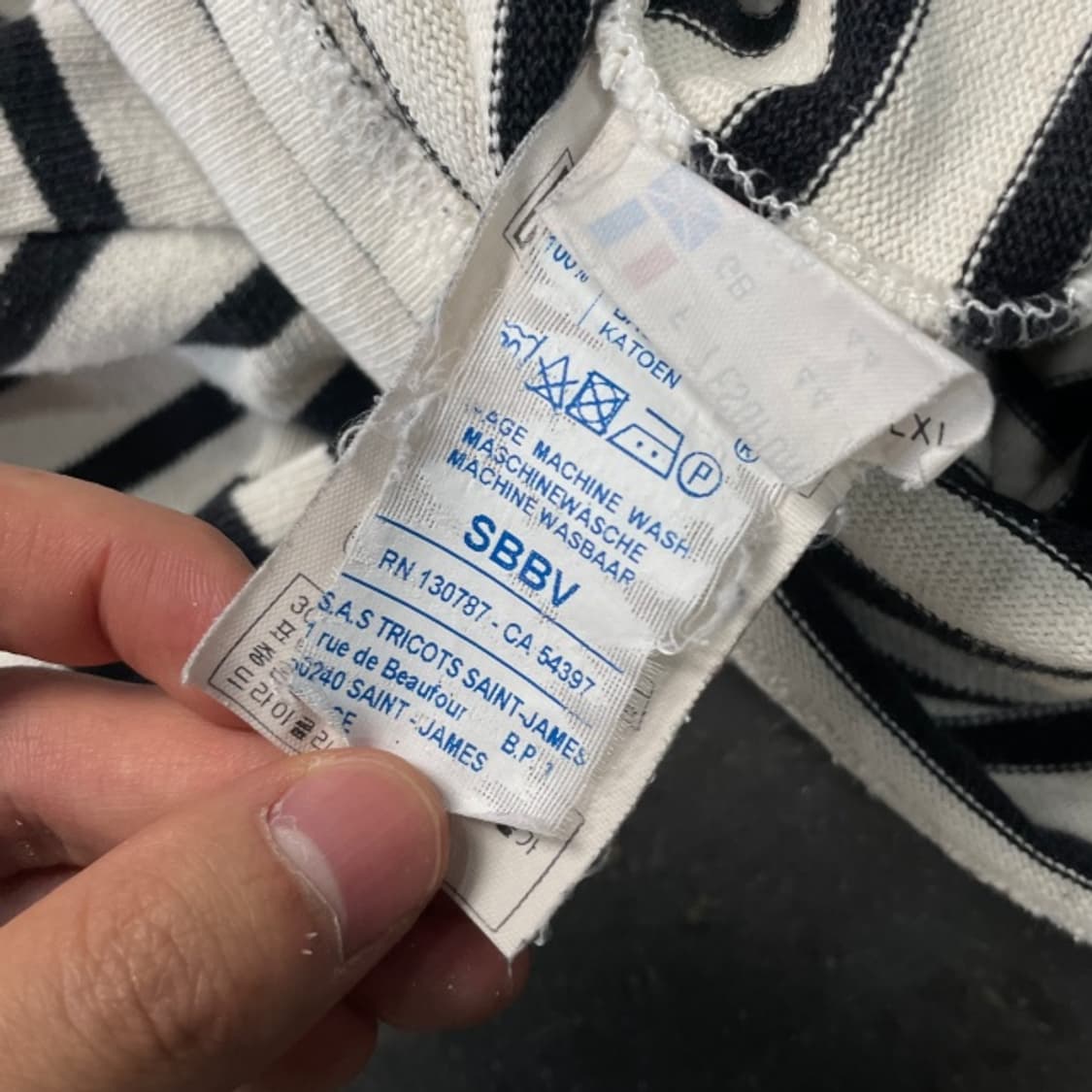 100 세인트제임스 단가라 롱슬리브  상품이미지6