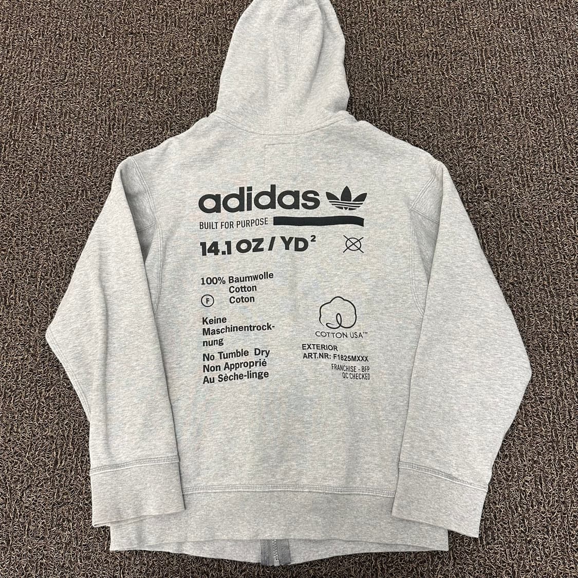 아디다스 여성 후드집업 그레이 신장 160사이즈 상품이미지6