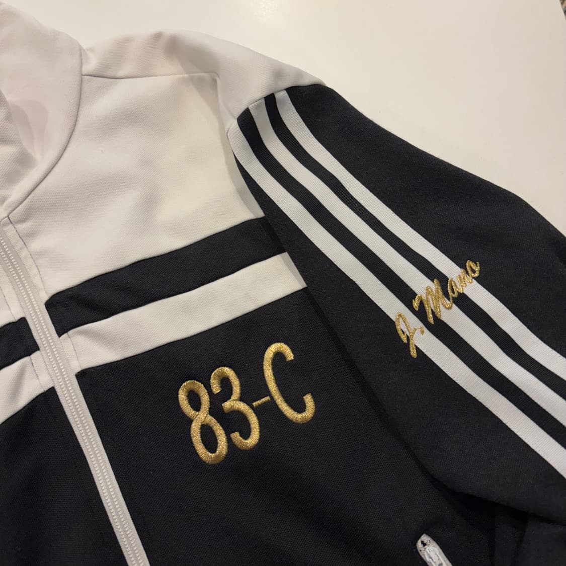 [95] 08s 아디다스 83-C 블랙/화이트 트랙탑 져지 D813 상품이미지5