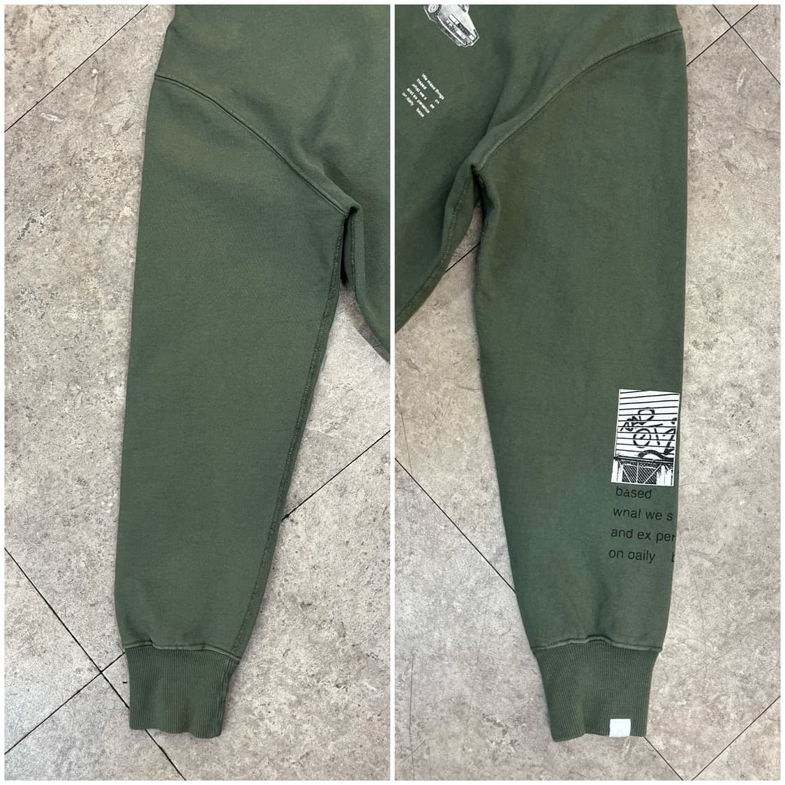 디스이즈네버뎃 OVER DYED BOXER 후드 카키 S #csz3338 상품이미지9