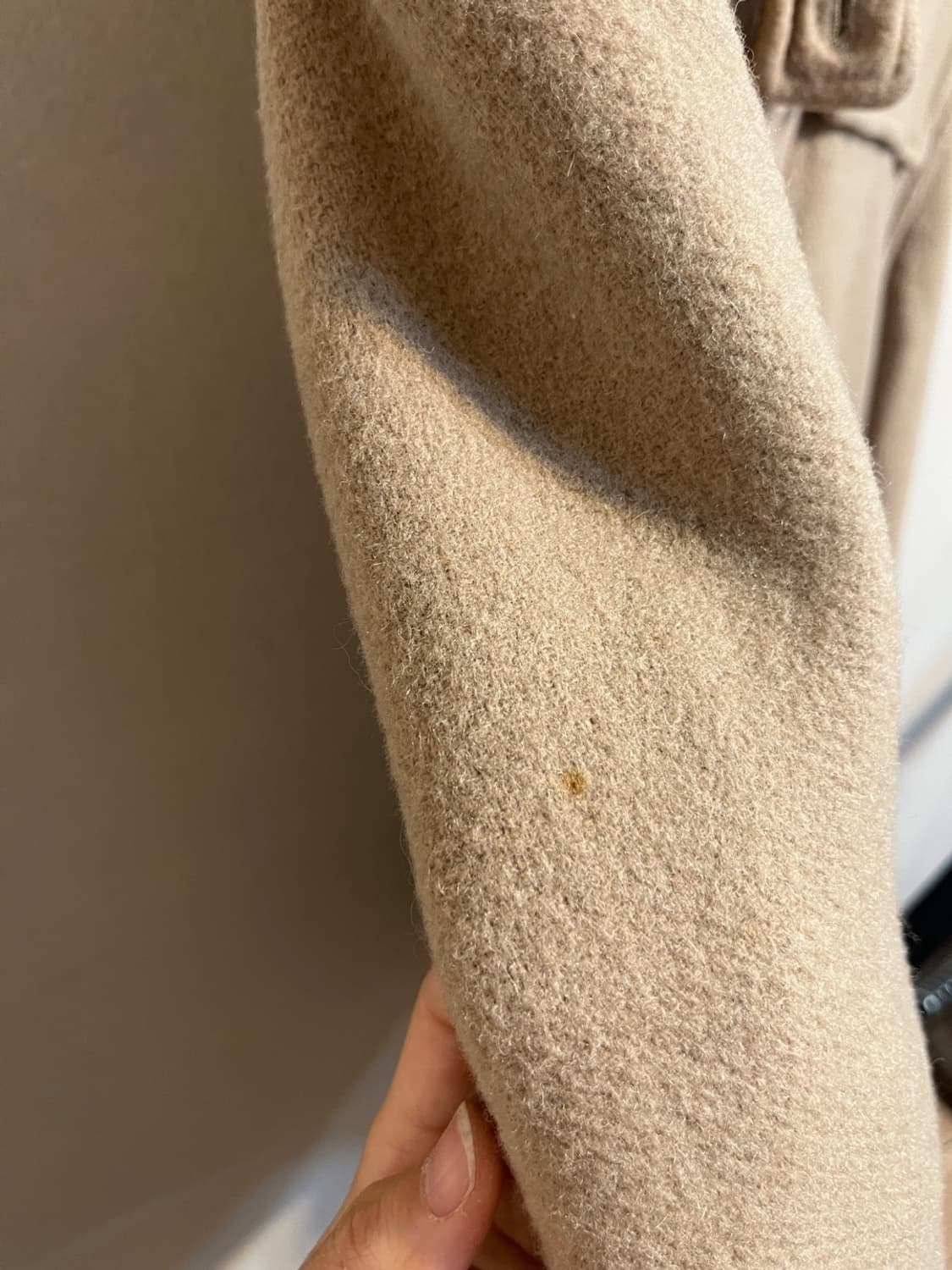 버버리 베이지 울 더플 코트 상품이미지9