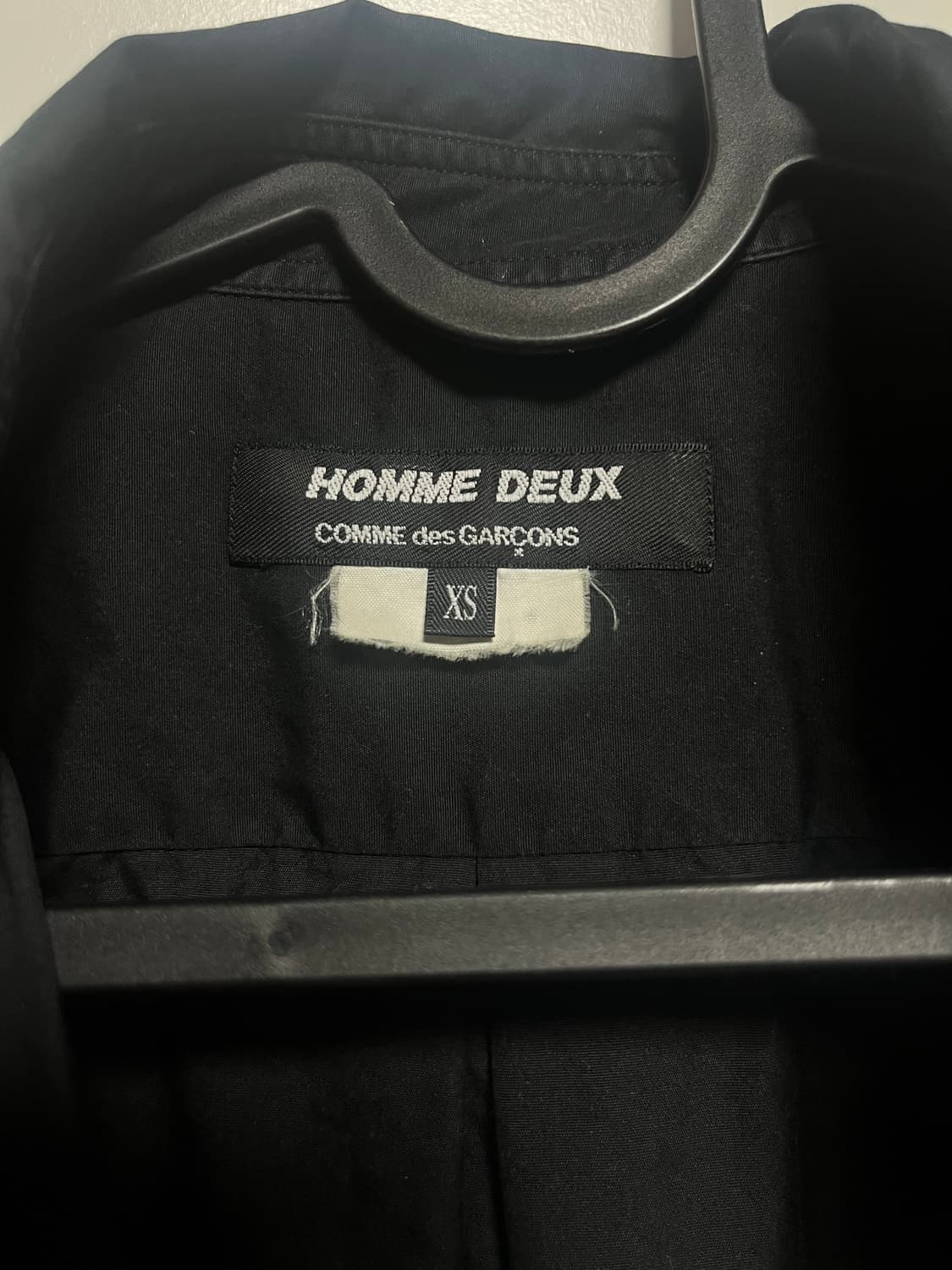 꼼데가르송 옴므 듀스 셔츠 블랙 xs 상품이미지4