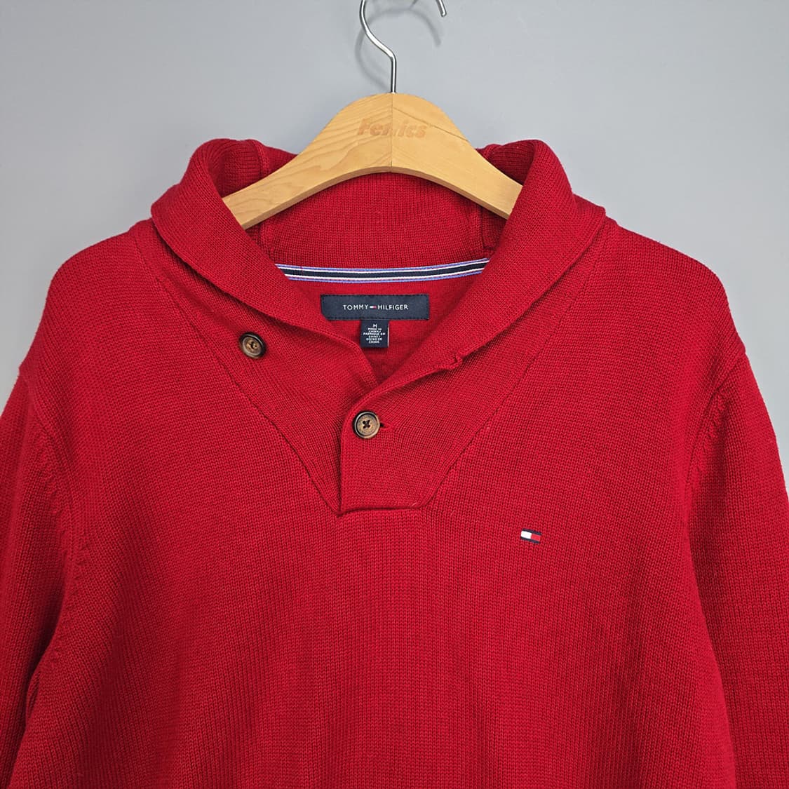 타미힐피거(Tommy Hilfiger) 버튼 숄카라 니트 M 상품이미지2
