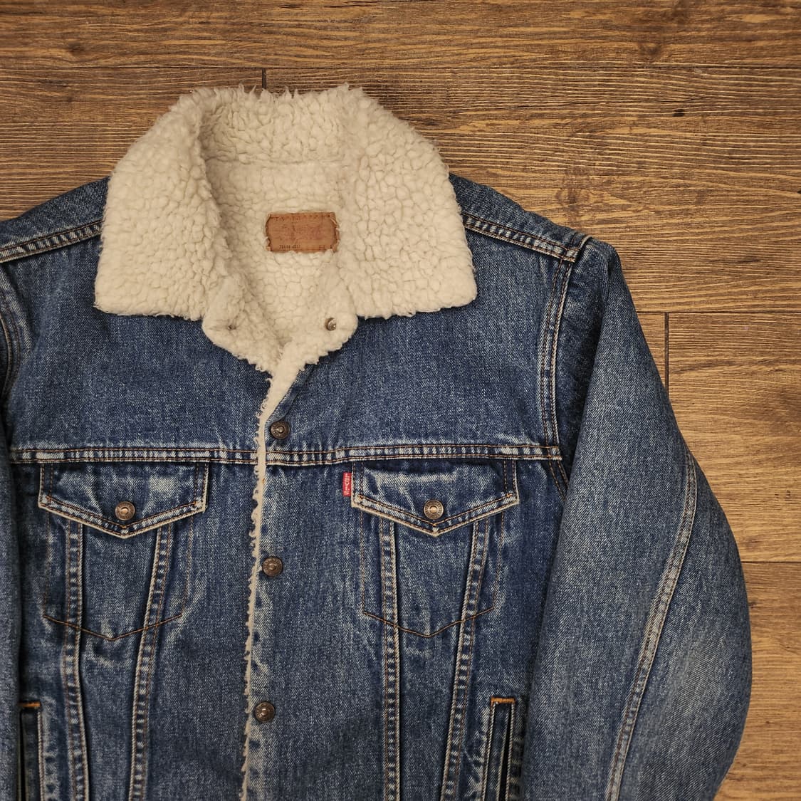 리바이스 80s 오리지널 양털 트러커 데님자켓 L 상품이미지1