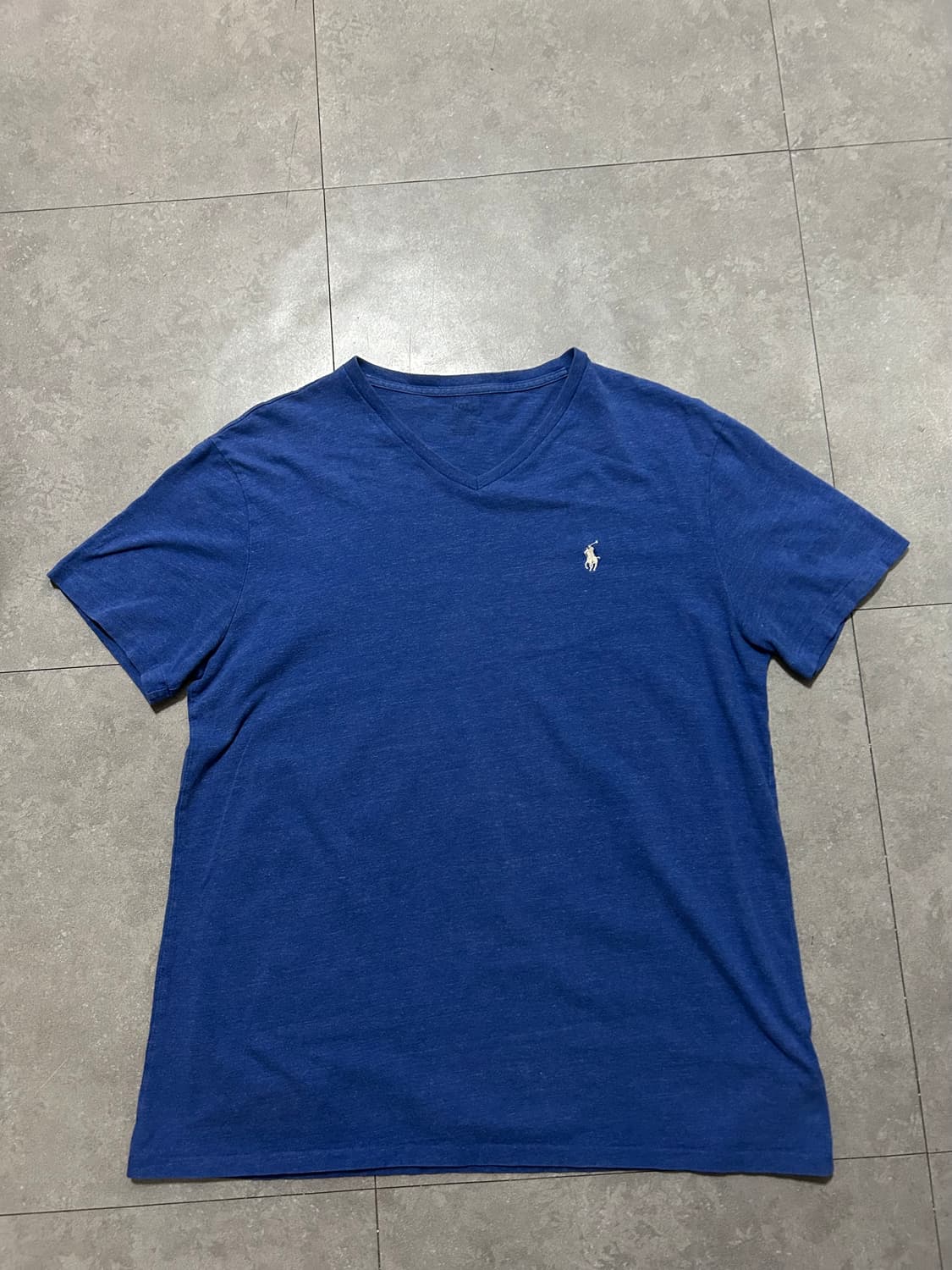 랄프로렌 폴로 블루컬러 빈티지 코튼  숏슬리브 티셔츠 100size   상품이미지1
