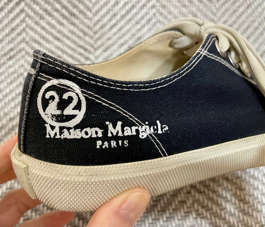 Maison Margiela 마르지엘라 타비 캔버스 로우 블랙/36.5 상품이미지3
