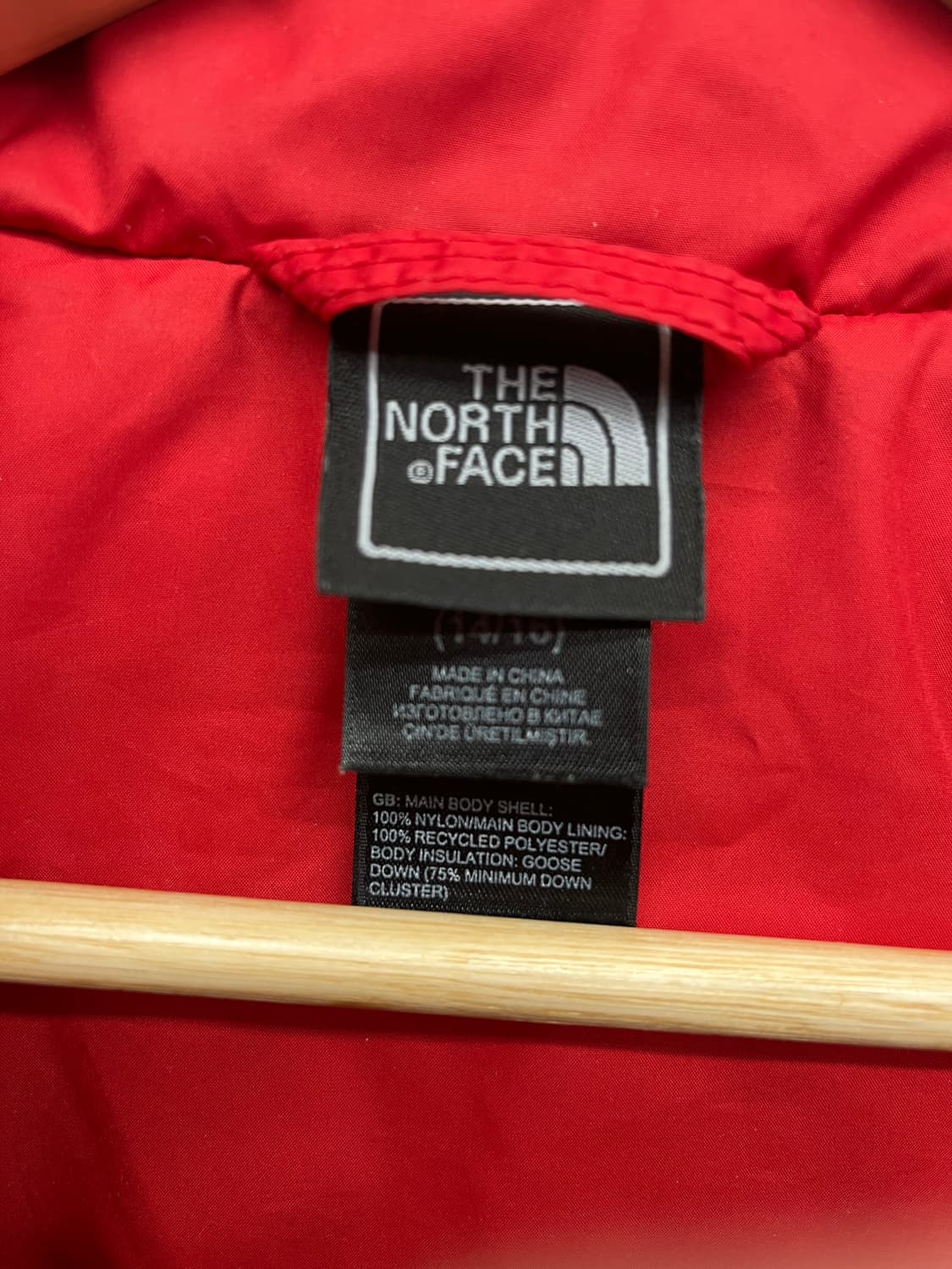 노스페이스 검빨 패딩 L 상품이미지3