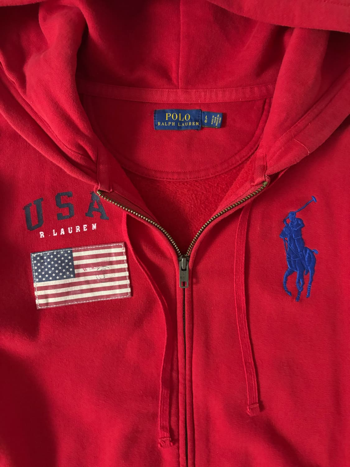 폴로 빅포니 성조기 후드집업 상품이미지3