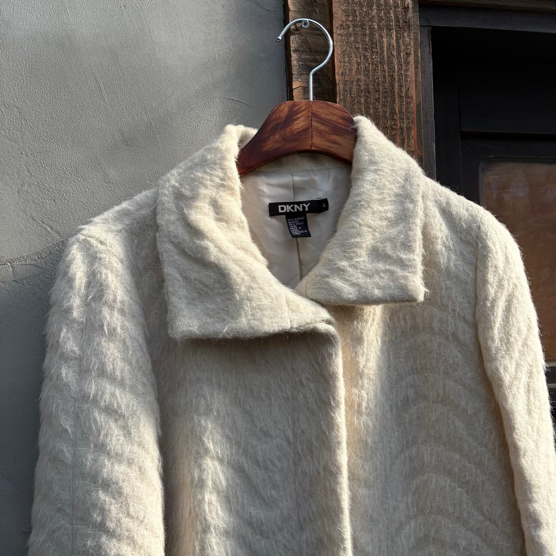 DKNY 디캔앤와이 알파카 울 블렌드 코트 상품이미지5