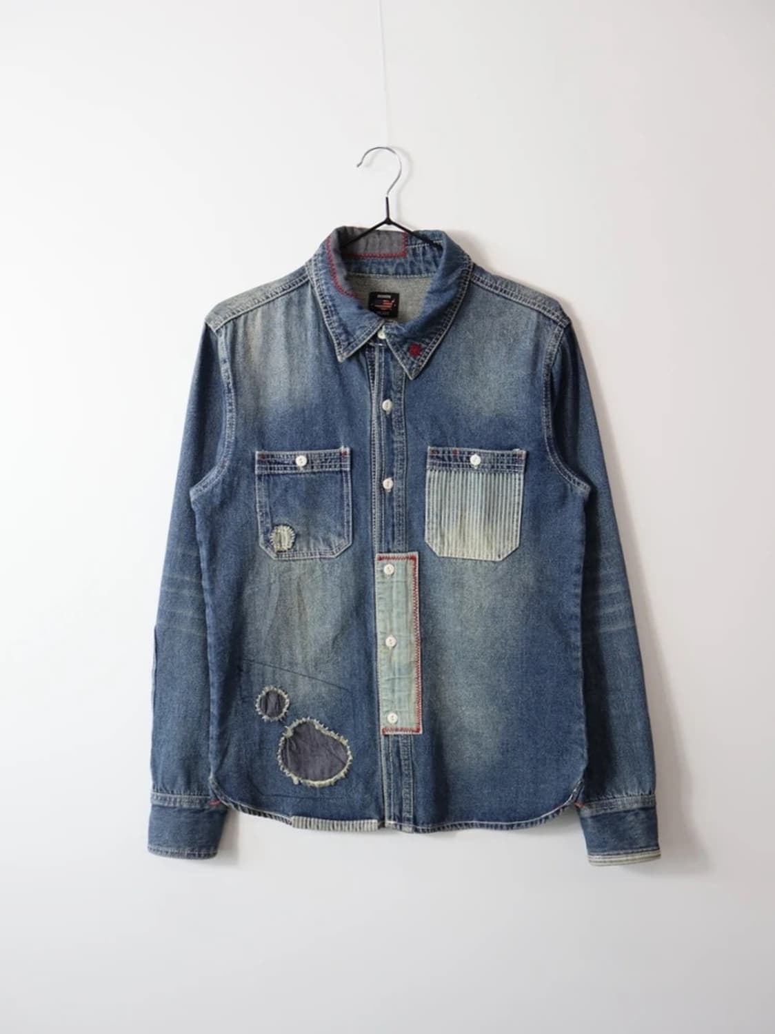 BONDS PEACE Patchwork Denim Shirt 상품이미지5