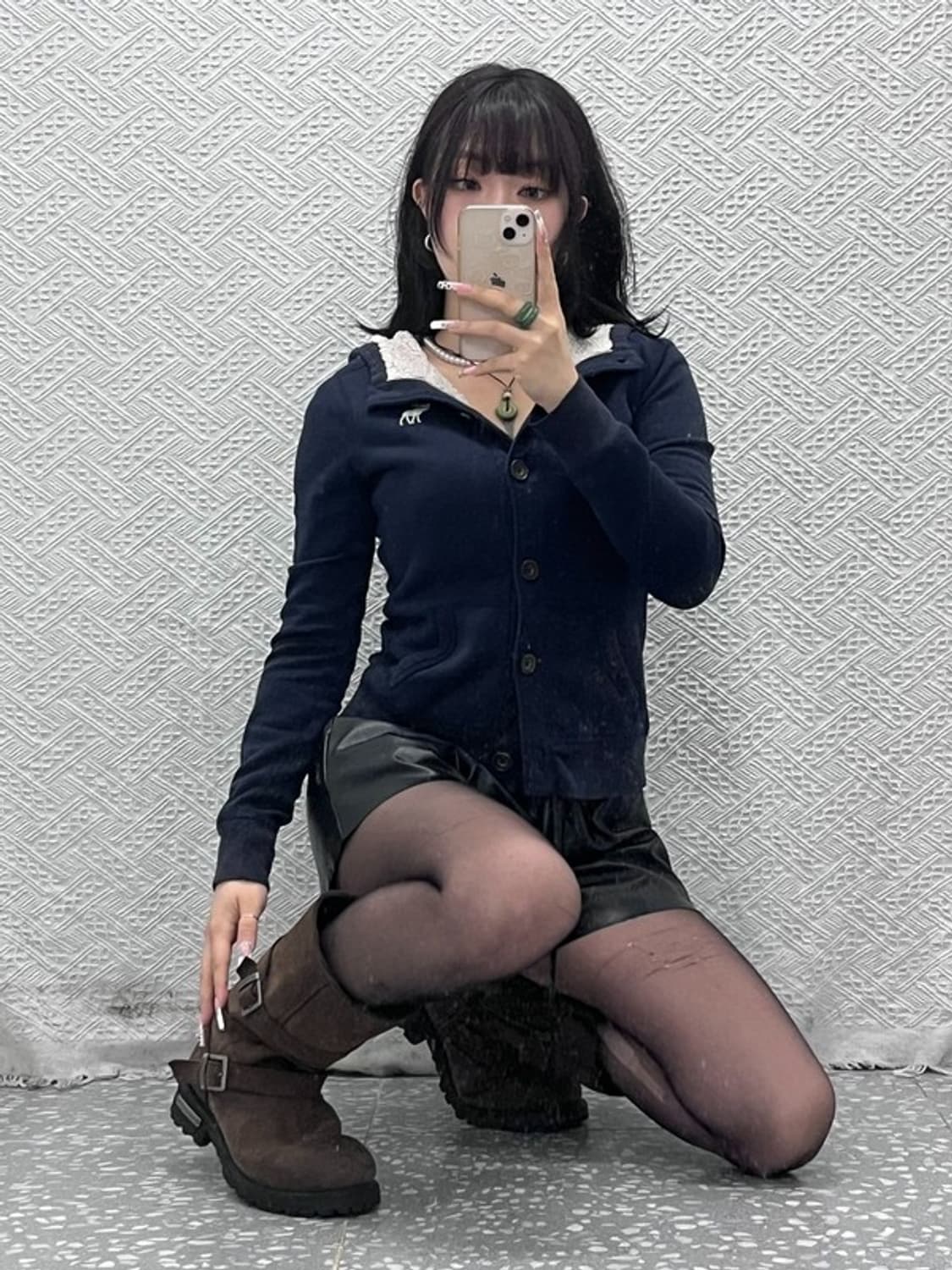 아베크롬비 Y2K 빈티지 대장급 딱붙핏 버튼 후드집업 XL C11057 상품이미지2