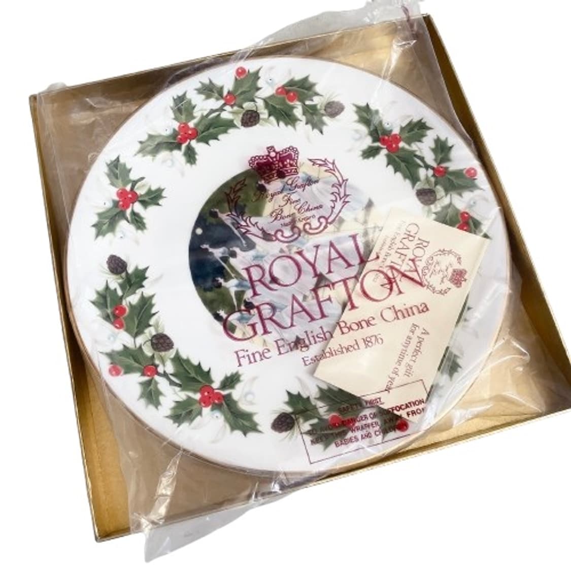 로얄 그라프톤 미사용 크리스마스 접시 상품이미지4