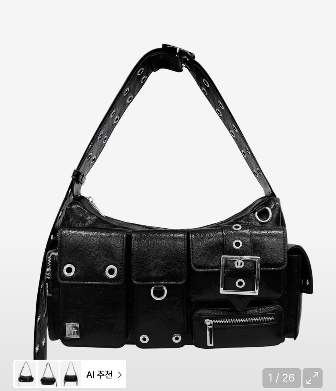 블랙 퍼플 포트리스 백 Fortress Bag_Black 상품이미지1