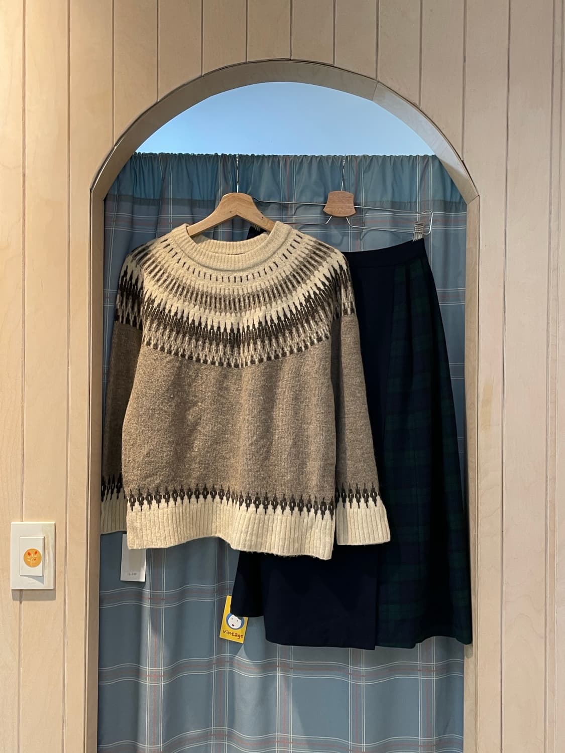 일본빈티지 페어아일 니트 상품이미지4