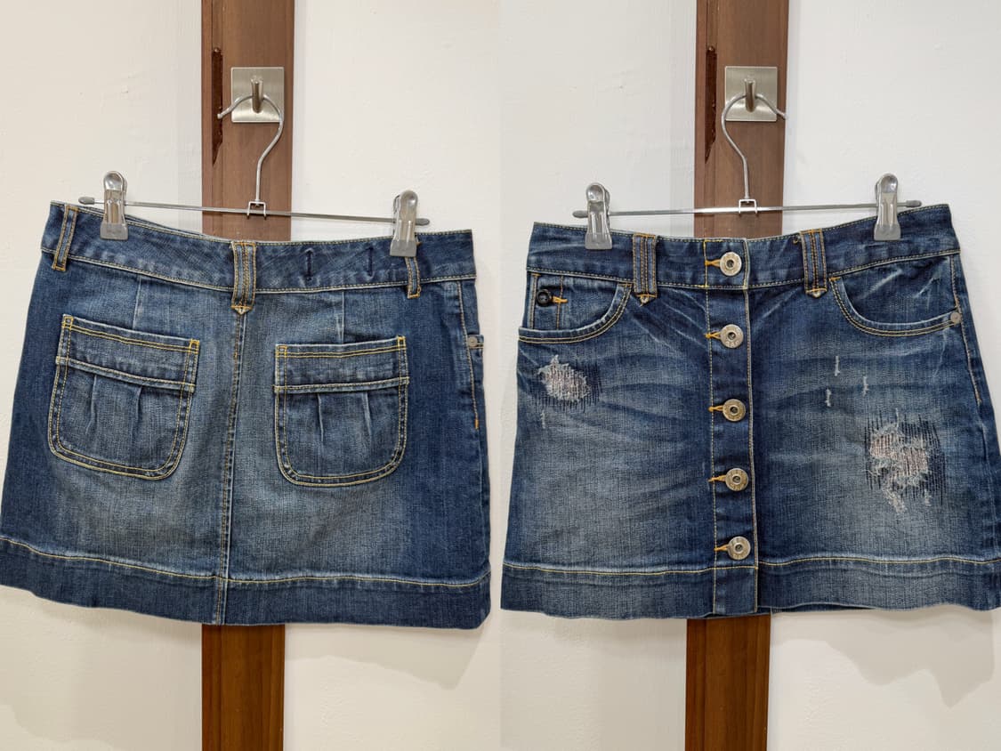 Front buttons mini skirt 상품이미지7