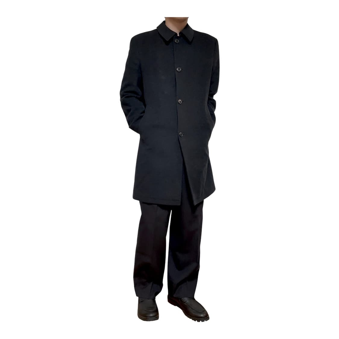 요지 야마모토 싱글 울코트 상품이미지7