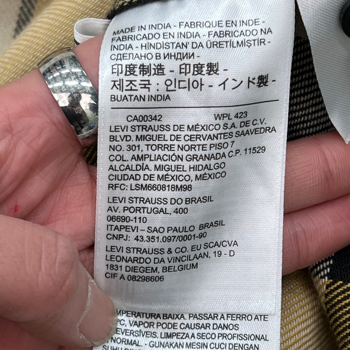 리바이스 플란넬 체크셔츠 r2194 상품이미지7