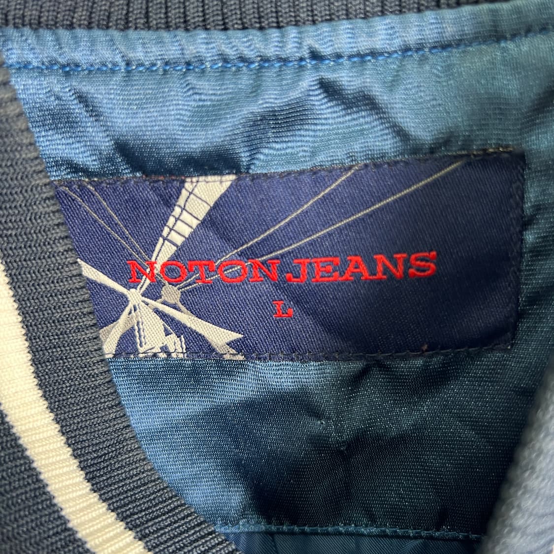 Noton jeans 노튼 진스 네이비 스타디움 자켓 L 상품이미지3
