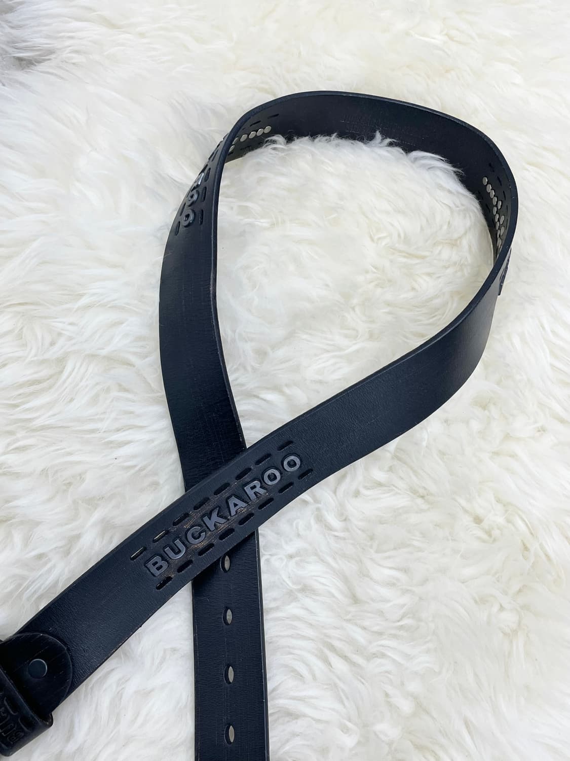 버커루 리얼레더 펀칭 버클 벨트 상품이미지5